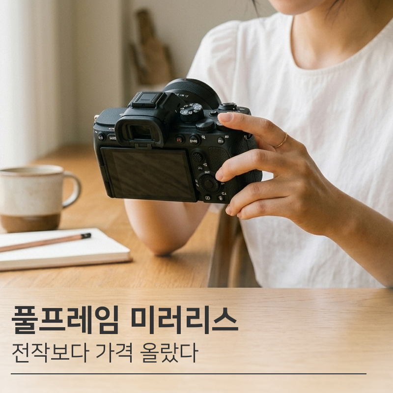 소니 A7R6 ILCE-7RM6 풀프레임 미러리스 카메라 전작보다 오른 가격표