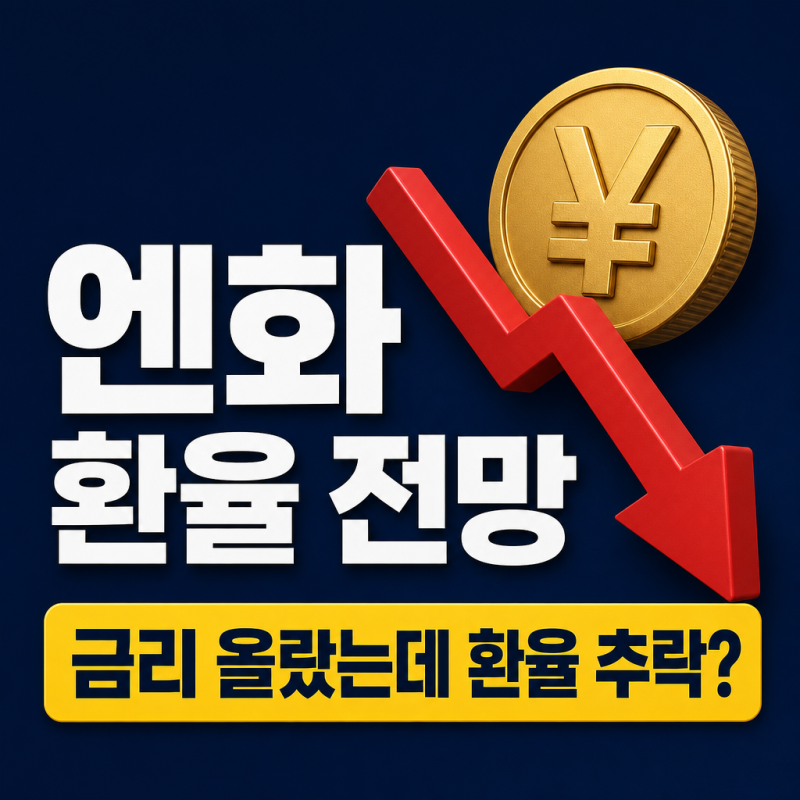 엔화 환율 전망 및 계산, 추이까지 "금리 올라갔는데도 환율 추락?"