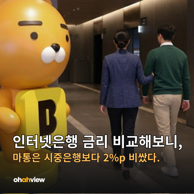 인터넷은행 금리 비교해보니.. 마통은 시중은행보다 2%p 비쌌다