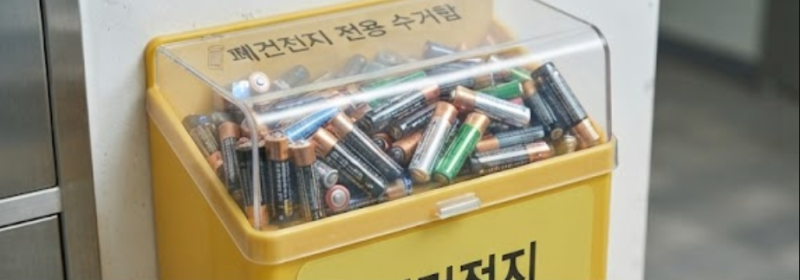 폐건전지 버리는 방법｜건전지와 보조배터리 올바른 분리배출 방법