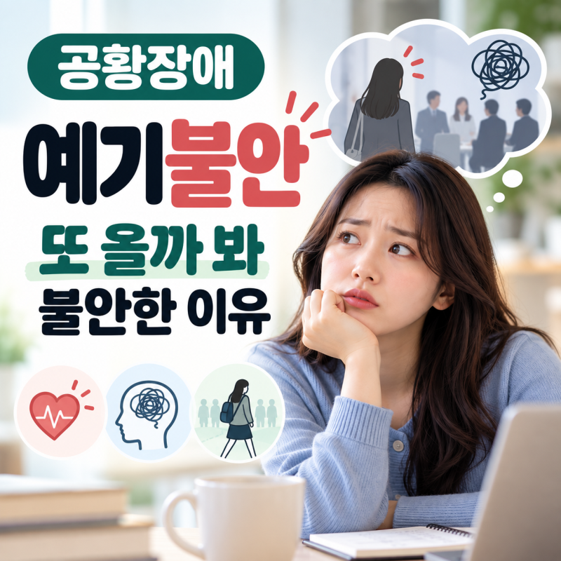 공황장애 예기불안｜발작이 없는데도 "또 올까 봐" 불안한 이유