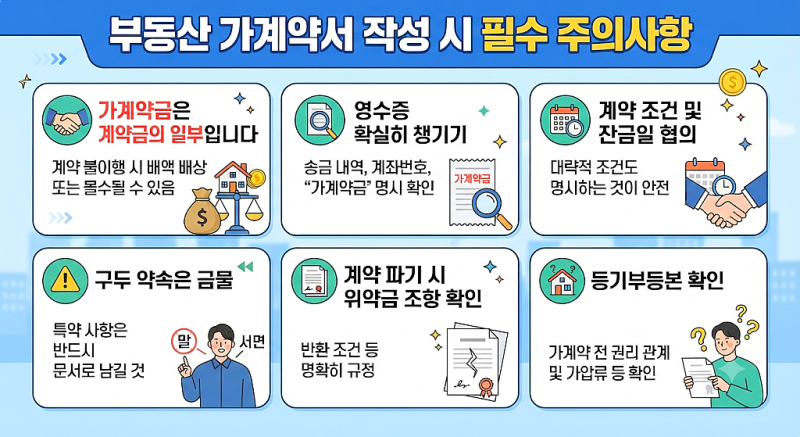 부동산 가계약서의 문자 법적효력