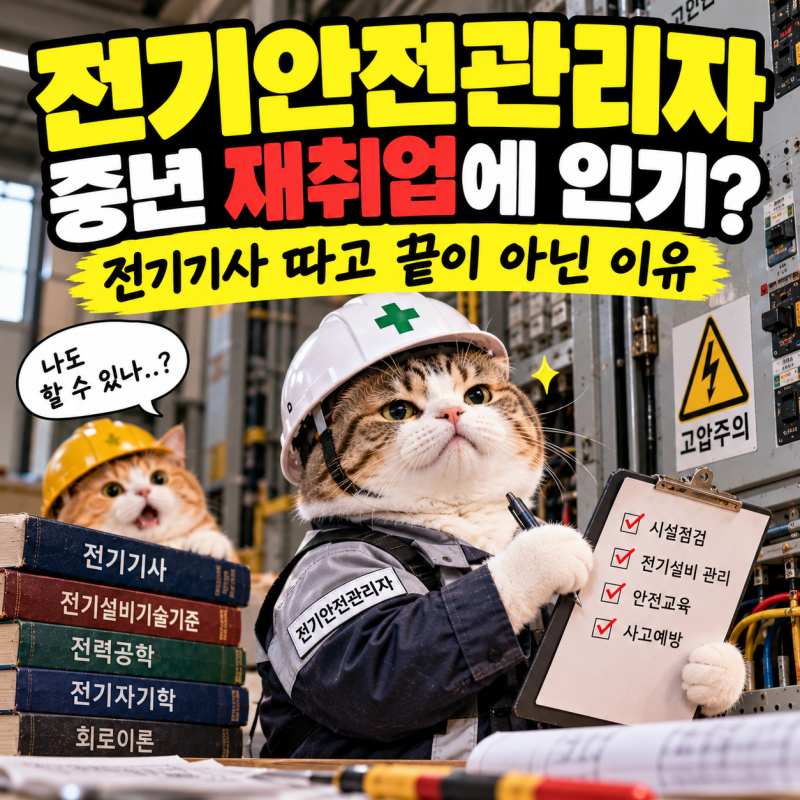 전기안전관리자, 왜 중년 재취업 직업으로 인기일까? 전기기사 따고 끝이 아닌 이유