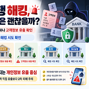 5대 은행 해킹, 내 돈은 괜찮을까? 신한·국민·하나 정보유출과 지금 해야 할 7가지