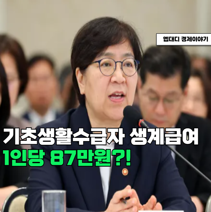 2027년 기초생활수급자 생계급여 얼마? 1인 가구 87만원, 금액 총정리