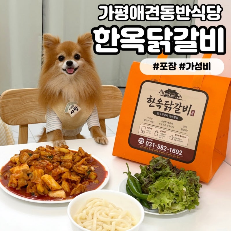 [한옥닭갈비] 가평애견동반식당 캠핑 여행 시 가성비 좋게 포장할 수 있는 남이섬 맛집