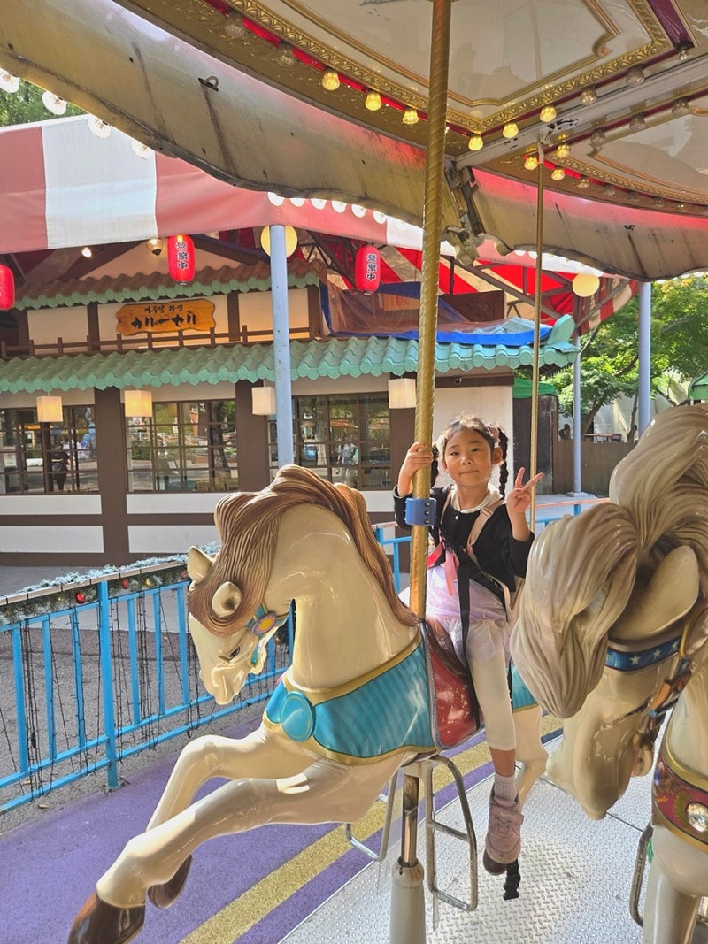 Seoul Land Weekday Visit with a 6-Year-Old: Rode 15 Rides! Complete Guide to Rides for Preschoolers