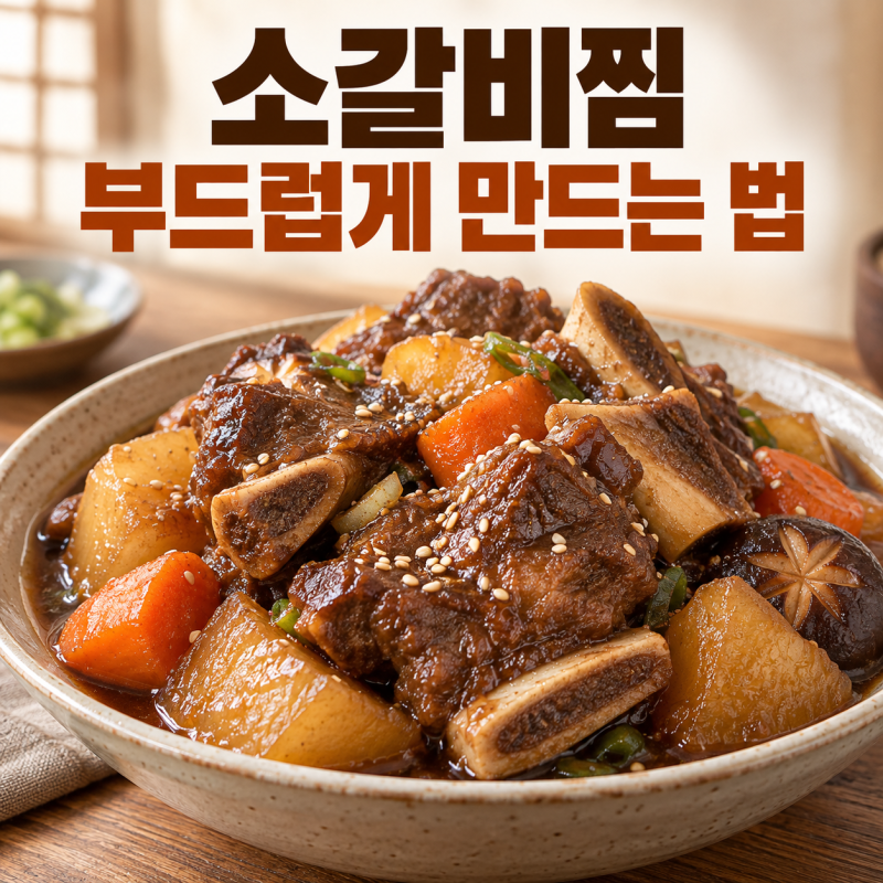 소갈비찜 황금레시피｜부드럽게 만드는 법, 핏물 빼기부터 양념까지