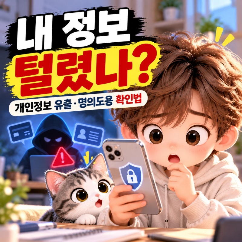 내 정보 털렸나? 개인정보 유출·명의도용 확인하는 방법
