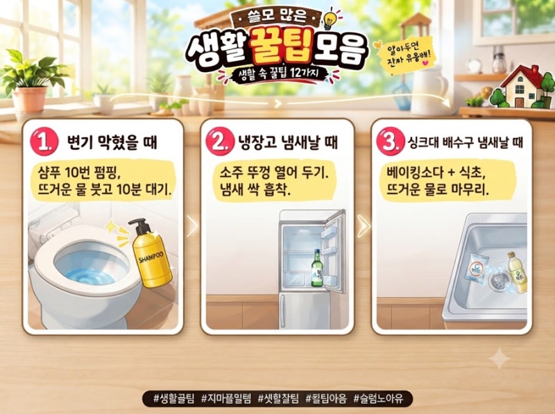 변기가 갑자기 막혔을 때: 샴푸 10번과 뜨거운 물의 기적