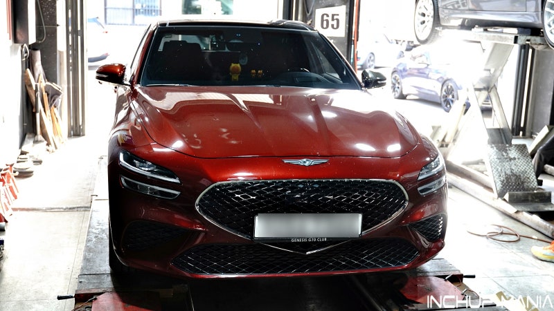 현대 제네시스 G70 슈팅브레이크 - 브레이크패드 . 브레이크액 교환 (인치업매니아안산점)