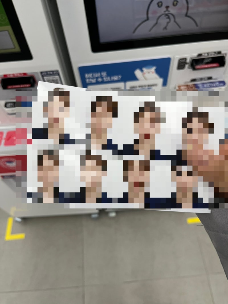 [여권사진 출력팁] 사진파일만 있고 인화사진 필요할 때 다이소에서 사진 2000원에 뽑는 방법 ....