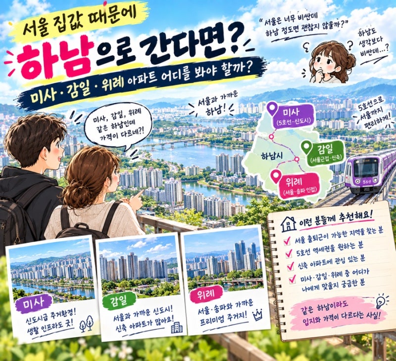 143. [4탄] 서울 집값 때문에 하남으로 간다면?｜미사·감일·위례 아파트 어디를 봐야 할까?