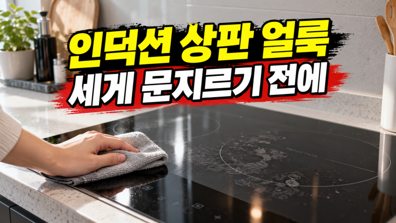 딱 5가지만 기억하세요! 흠집 없이 인덕션 광택 살리는 세척 공식