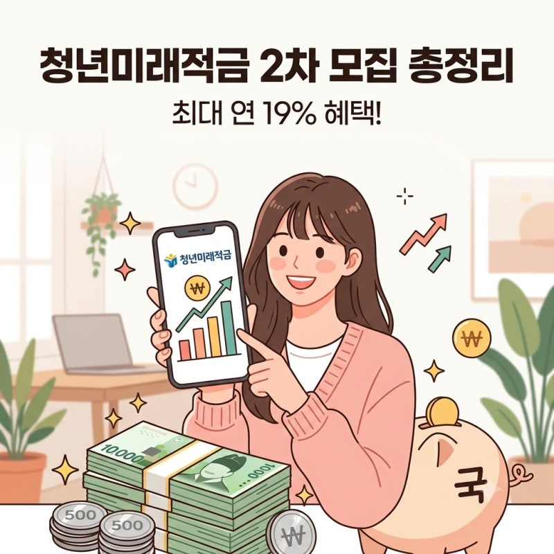 청년미래적금 2차 모집 총정리! 자격 조건과 최대 연 19% 혜택 신청 가이드