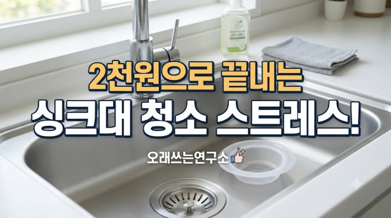 다이소 주방 청소 용품 추천 싱크대 거름망 한 달 사용 꿀팁