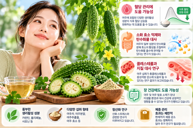 여주 효소 효능은? 혈당 관리부터 여주 성분까지 제대로 알아보기