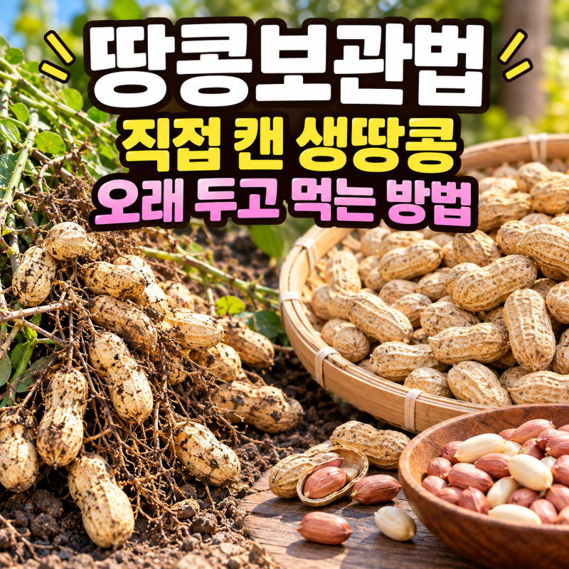 땅콩보관법, 직접 캔 생땅콩 오래 두고 먹는 방법