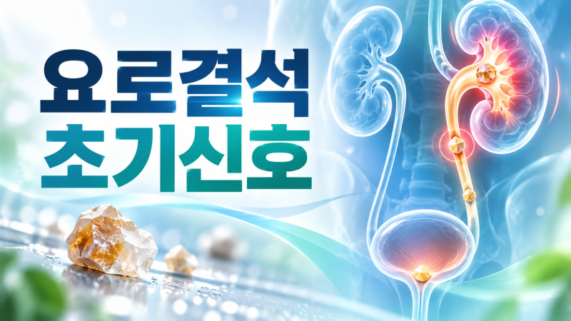 요로결석 초기증상, 옆구리가 갑자기 찢어질 듯 아프다면. 응급 신호와 치료, 예방법까지