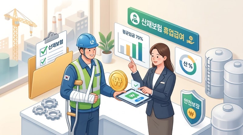 산재로 쉬었더니 통장에 월급이? 산재보험 휴업급여 신청 요건과 평균임금 70% 계산법 완벽 ....