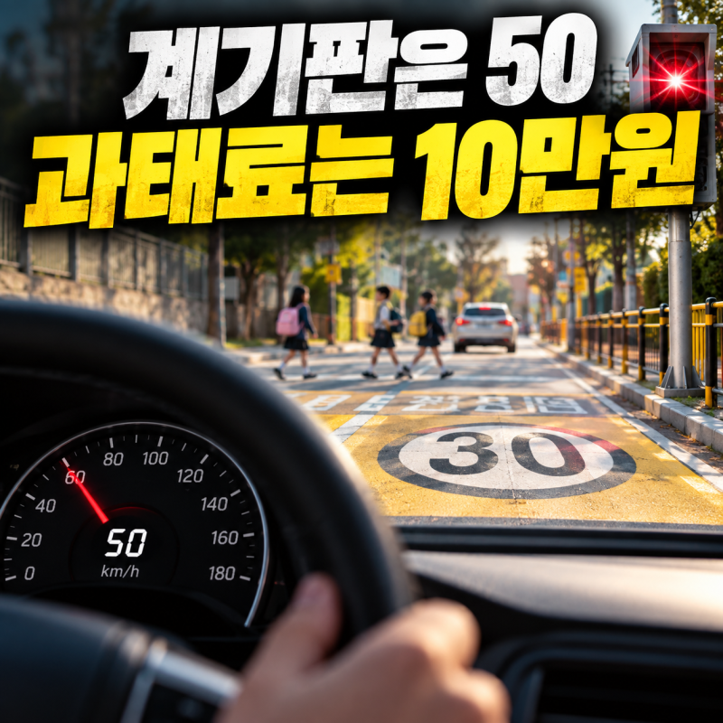 “20km 넘었을 뿐인데 10만원” 스쿨존 과태료가 붙는 시간