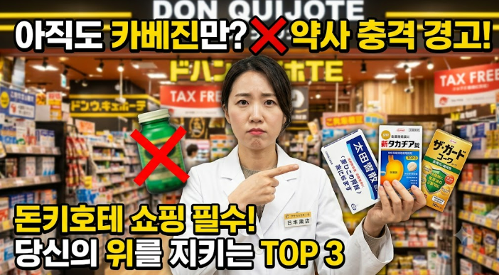 아직도 카베진만 사 오나요? 약사가 돈키호테 털 때 고르는 소화제 TOP 3