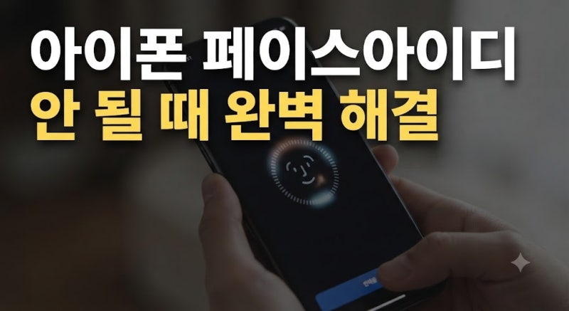 아이폰 페이스아이디(Face ID) 설정 방법부터 인식 오류 해결까지 완벽 가이드