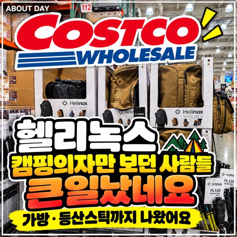 코스트코 헬리녹스 “캠핑의자만 보던 사람들 큰일났네요” 가방·등산스틱까지 눈 돌아가....