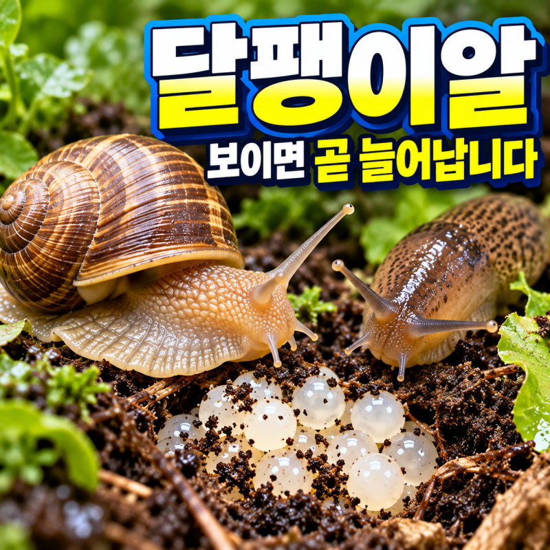 "알이 보이면 곧 늘어납니다" 동양달팽이 vs 민달팽이 키우기 달팽이 먹이 알 관리법