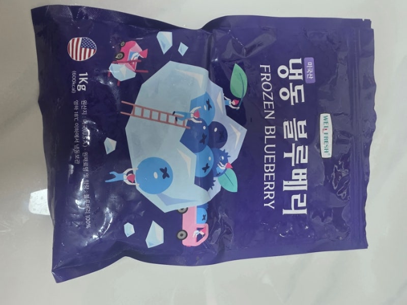 [내돈내산] 웰프레시 미국산 냉동 블루베리 1kg 솔직 후기 (칼로리, 영양성분, 활용법)