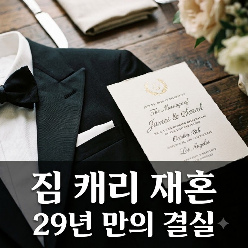 "29년 만의 재혼" 짐 캐리 민아 결혼 진짜 이유와 비공개 예식 전말
