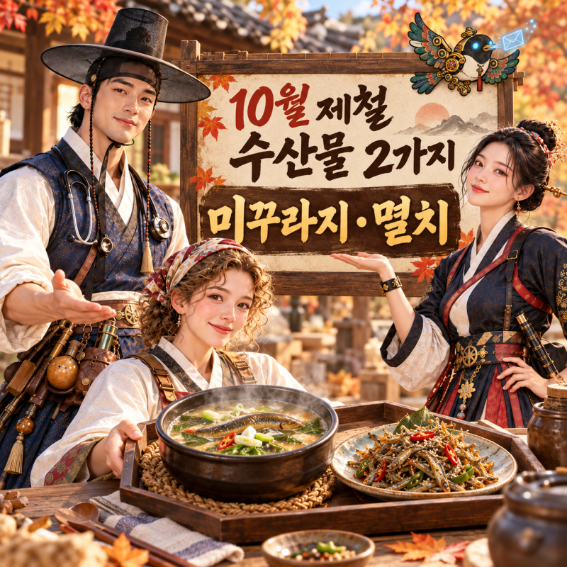 10월 제철 수산물 2가지｜미꾸라지·멸치 고르는 법과 보관법