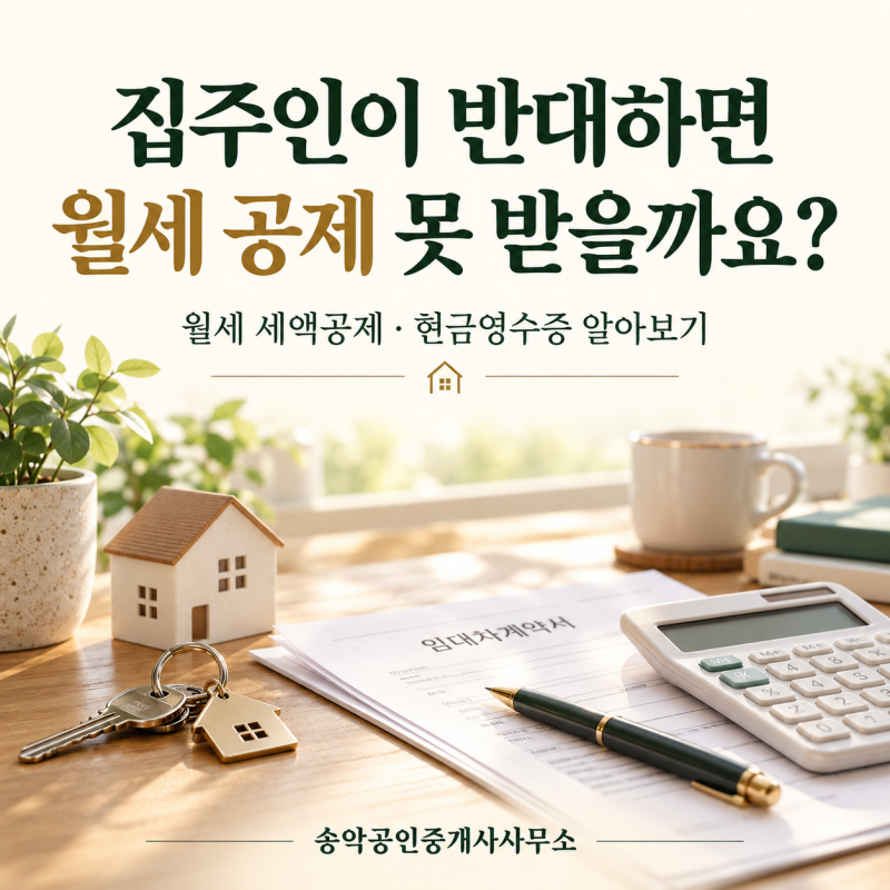 집주인이 월세 공제를 하지 말라고 하면?｜월세 세액공제·현금영수증 알아보기