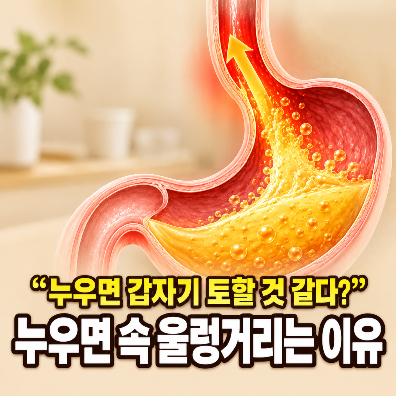 누우면 속 울렁거리는 이유 속 쓰리고 메스꺼운 원인