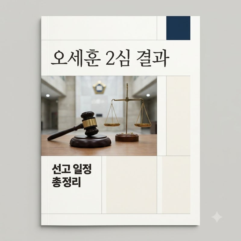 오세훈 2심 구형 결과와 선고 일정 총정리: 시장직 상실 가능성은?