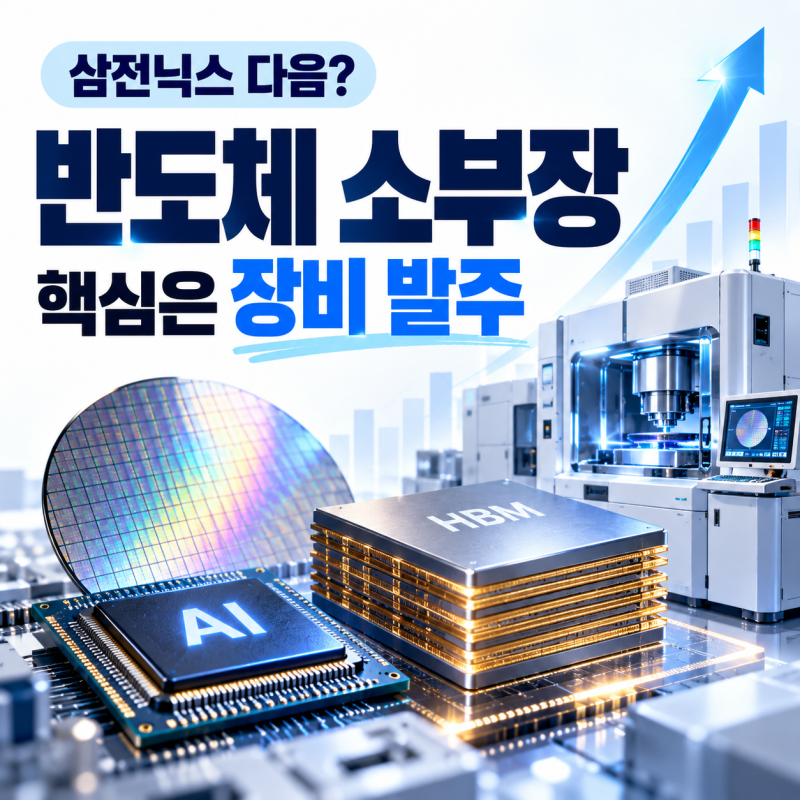 “삼전닉스 다음은 여기?” 반도체 소부장 급등, 진짜 중요한 건 장비 발주였다