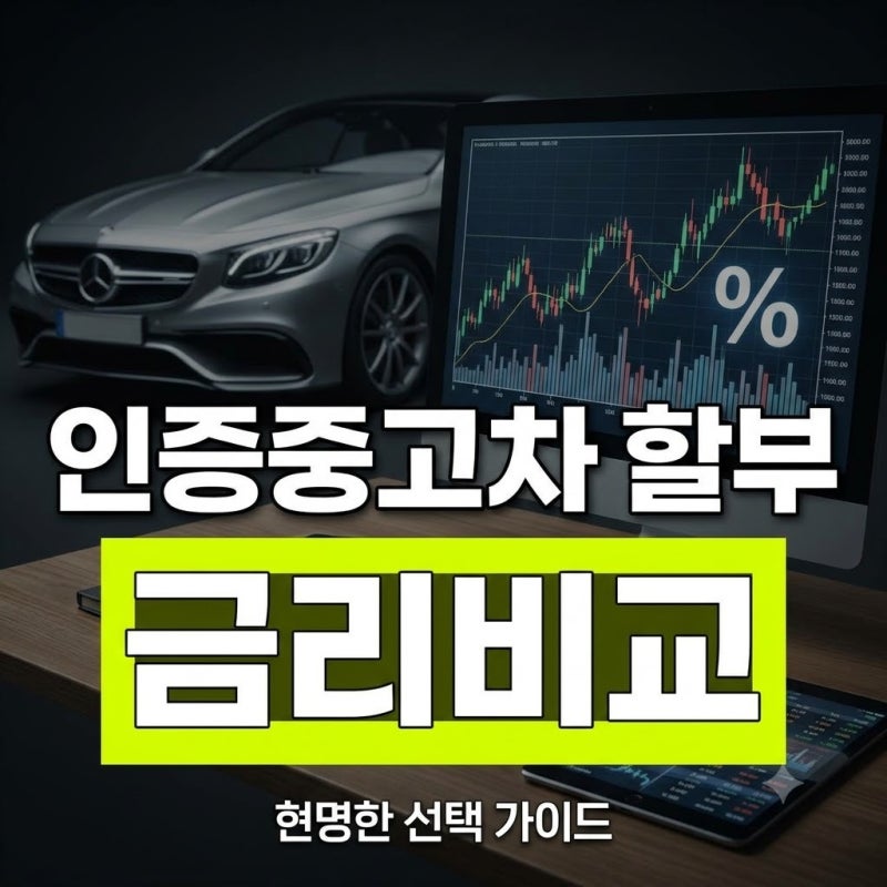 인증중고차 할부 금리 비교, 제조사 파이낸셜과 1금융권 어디가 유리할까?