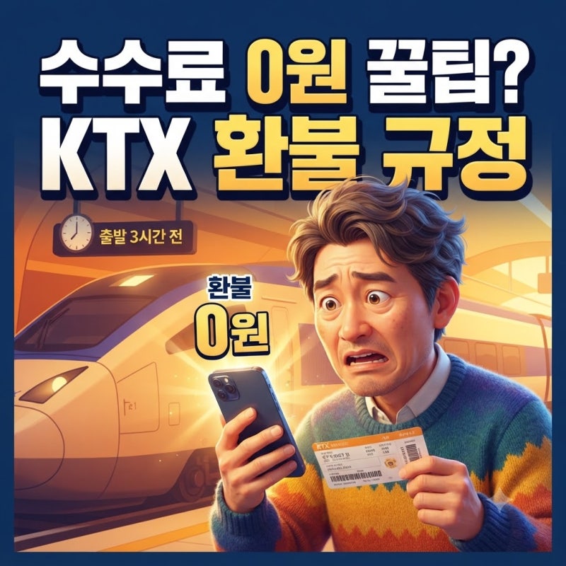 KTX 환불 수수료 코레일 환불 기간