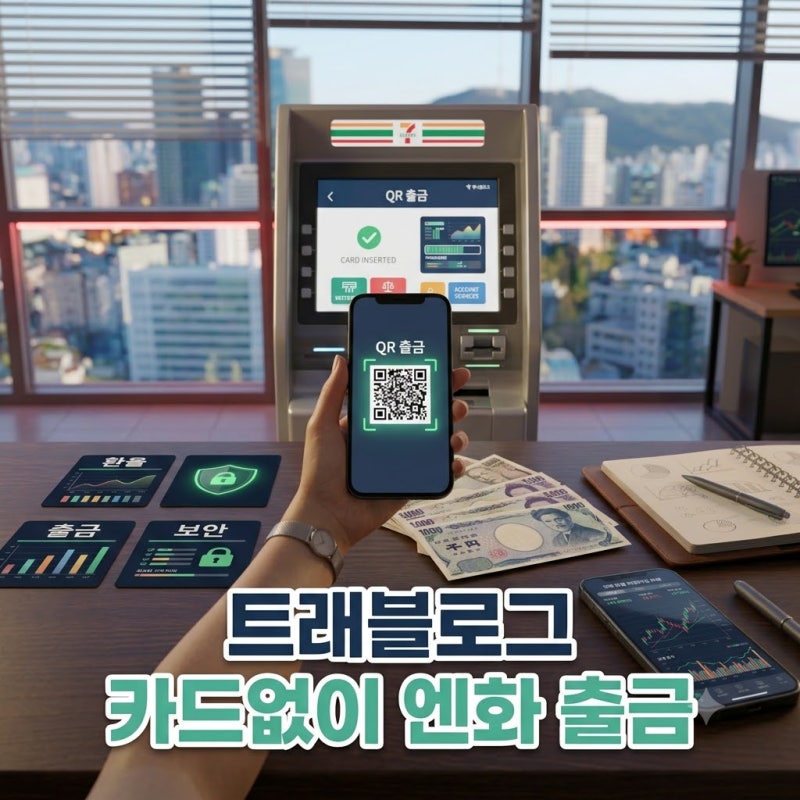 트래블로그 실물카드 없이 출금 : "지갑 두고 나와도 OK!" 일본 QR 현금 인출 팁