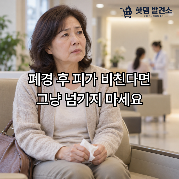 폐경 후 피가 비친다면 그냥 넘기지 마세요, 자궁내막암이 보내는 위험신호 7가지