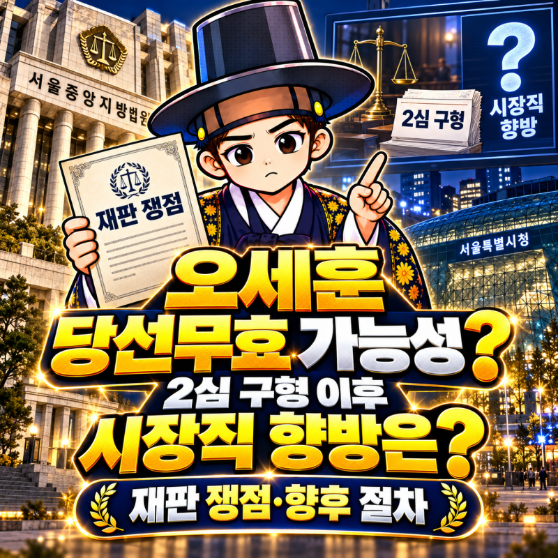 오세훈 당선무효 가능성, 2심 구형 이후 시장직 향방 총정리