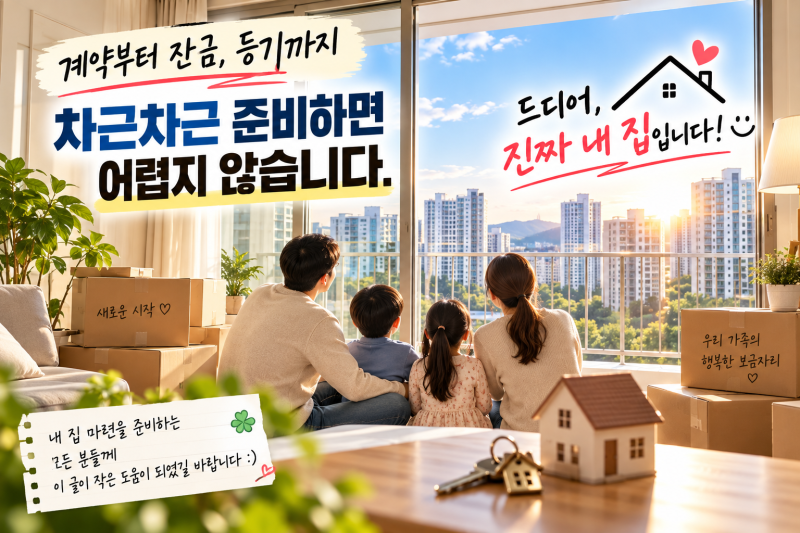 아파트 매매계약 후 뭐부터 해야 할까? 계약금부터 잔금·등기까지 총정리
