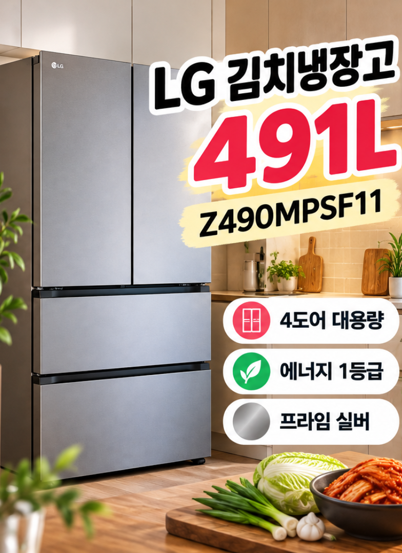 LG김치냉장고 추천합니다. Z490MPSF11 이제품을 고른 이유