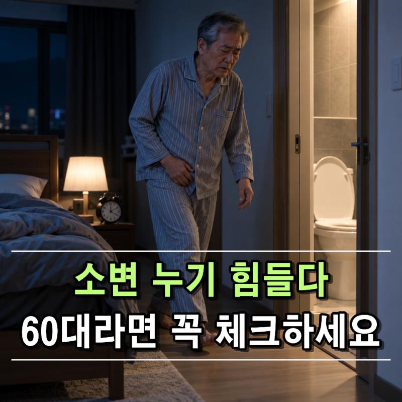 “소변이 잘 안 나오고 힘을 줘야 한다?” 남성 어르신이 확인할 증상