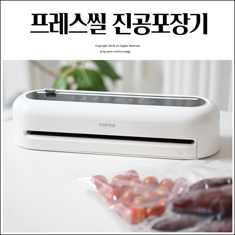 진공포장기 프레시씰, 가정용진공포장기로 식재료 보관하기