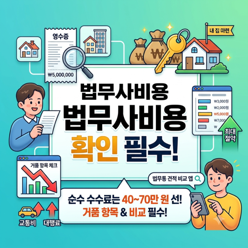 아파트/빌라 매매 시 법무사 비용 얼마일까? (영수증 항목 덤탱이 안 맞는 법)