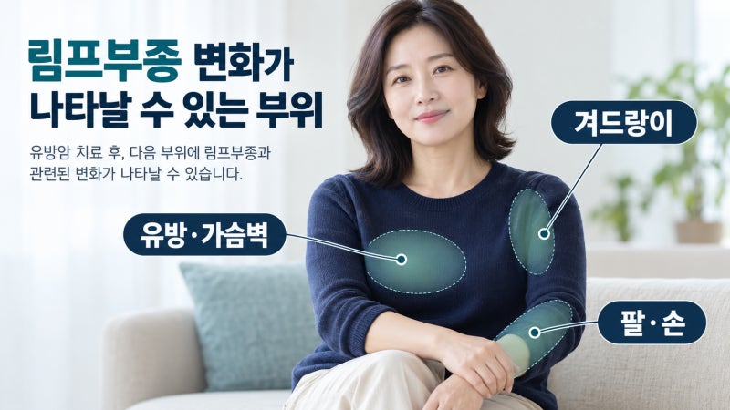유방암 수술후 림프부종, 언제 병원에 알려야 할까요?