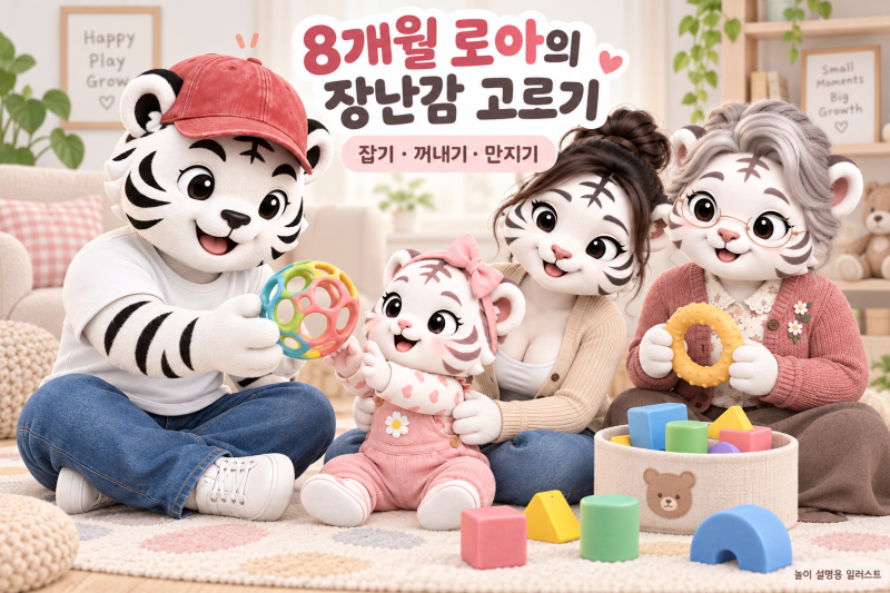 8개월 아기 장난감, 무엇을 고를까? 생후 258일 로아를 위한 추천 3가지