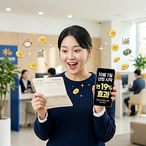 10월 7일 신청 시작! 연이자 19% 대박 적금 신청 방법