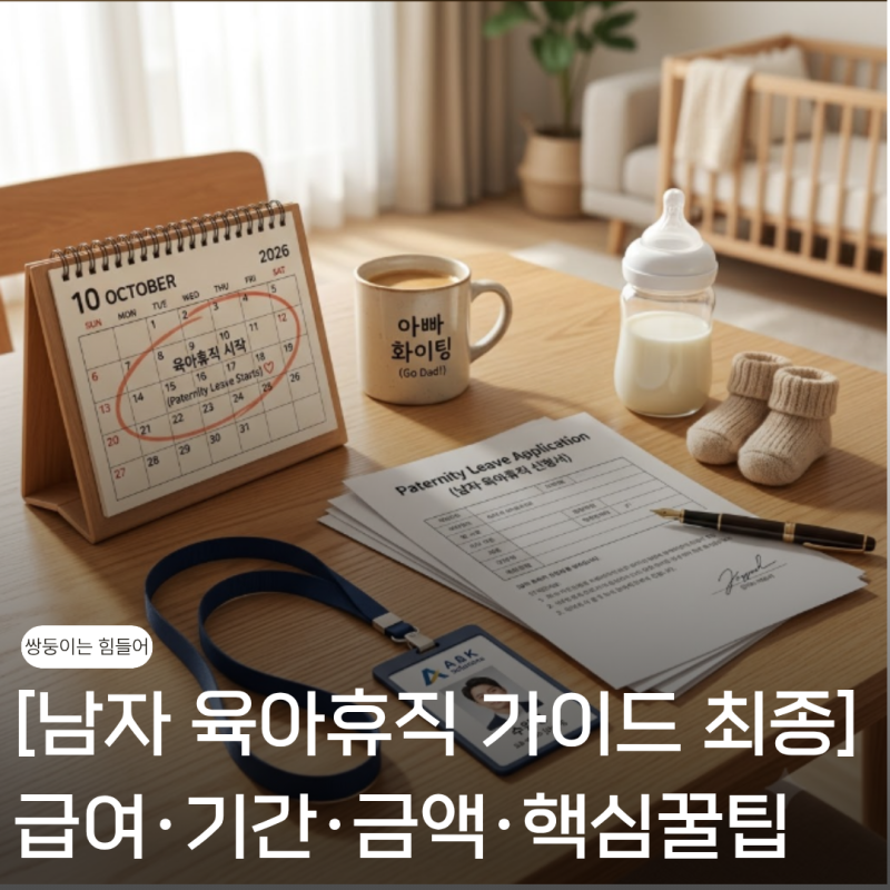 [초보자 가이드] 남자 육아휴직 급여 기간·금액·많이 받는 꿀팁 총정리